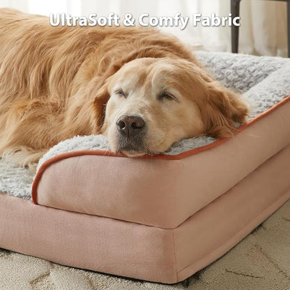 Orthopedic Dog Bed for Large Dogs, Egg Crate Foam Bed for Large Dogs, Equipped - Image 3