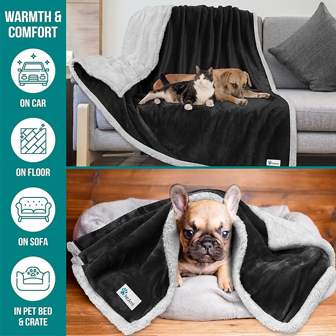 PetAmi Dog Blanket for Medium Large Dogs, Pet Bed Blanket Cat Puppy Kitten - Image 5