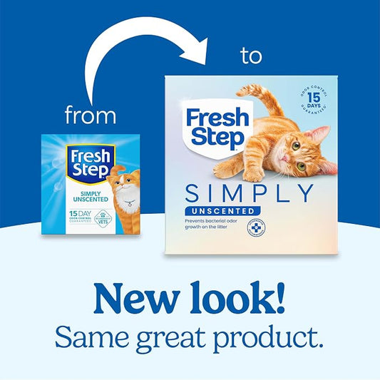 Fresh Step Simply Unscented Clumping Litter, Fresh Step Unscented Cat Litter - Image 2