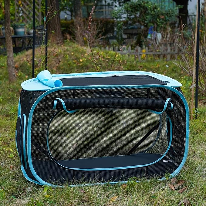 INTURN Cat Furniture Tent for Indoor and Outdoor Playpen Portable Cat Tunnels - Image 2