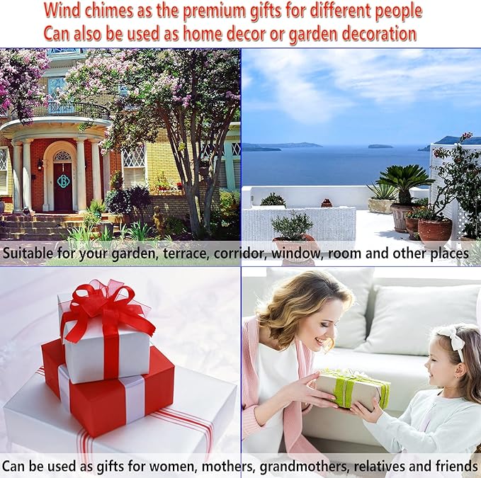 Outdoor Cat Wind Chimes, Gifts for Mom & Grandma & Woman & Family & Neighbor - Image 7