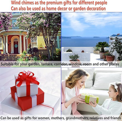 Outdoor Cat Wind Chimes, Gifts for Mom & Grandma & Woman & Family & Neighbor - Image 7