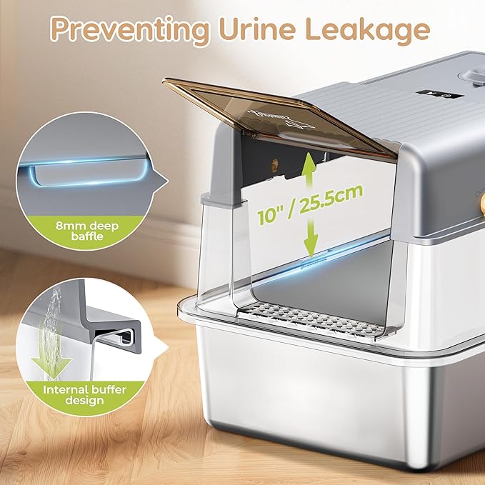 L7 Ultra-Stainless Steel Litter Box - Image 5