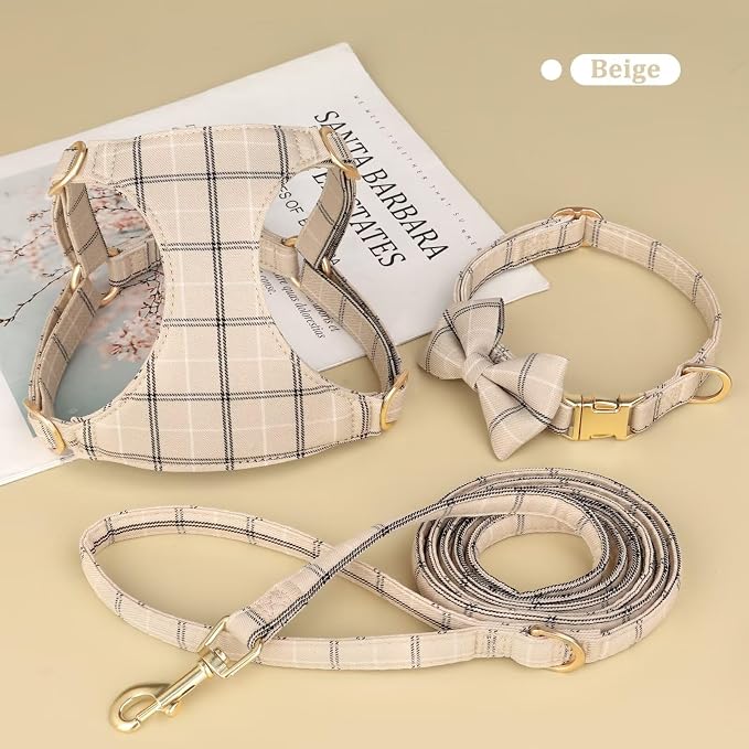 Beirui Cute Small Dog Harness Collar and Leash Set - Image 2