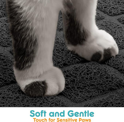 Cat Litter Mat Litter Trapping Mat, Less Waste Cat Litter Box Mat, Soft on - Image 4