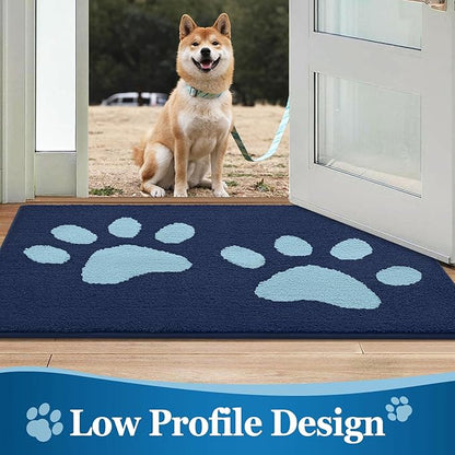 Buganda Dog Door Mat for Muddy Paws, Absorbent Dirt Trapper Washable Indoor - Image 6