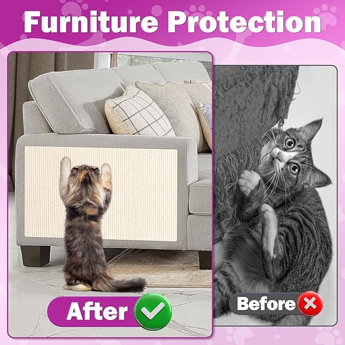 23.6x15.8 Cat Wall Scratcher Mat - Image 2