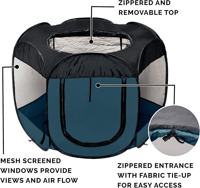 Furhaven Pop Up Playpen Pet Tent Playground - Image 4