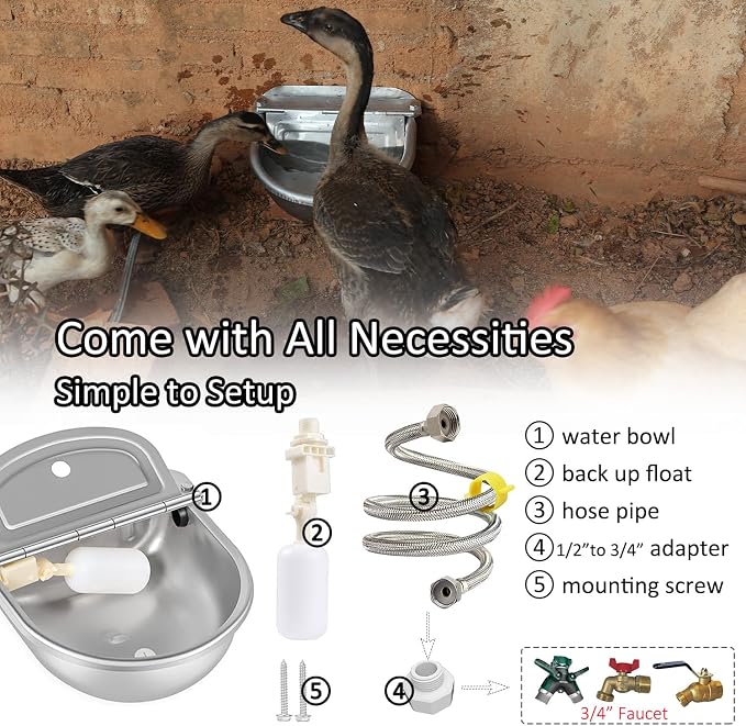 Automatic Water Dispenser for Dog Water Bowl Dispenser Large Size - Image 3