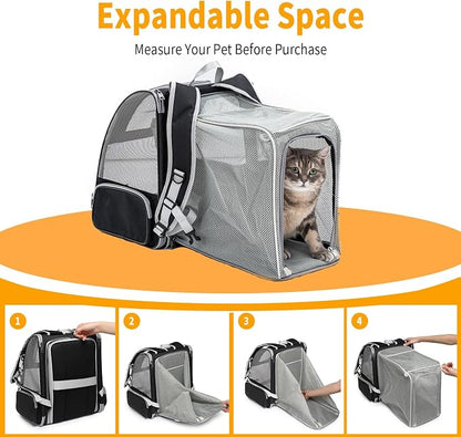 Cat Backpack，Expandable Cat Carrier Backpack, Dog Backpack Carrier and Pet - Image 7