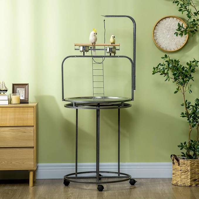 PawHut Parrot Stand Large Bird Perch Stand - Image 8