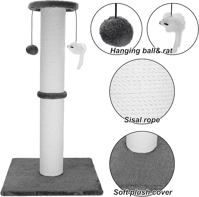Cat Scratching Post 34 Inches Heavy Duty and Thicker Cat Scratching Post Cotton - Image 5