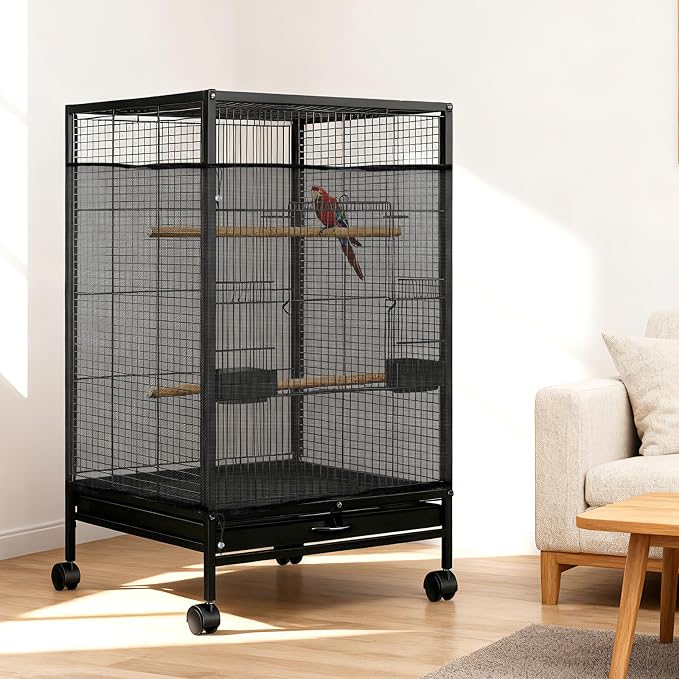 1 Pc Large Bird Cage Seed Cather, Bird Cage Cover 31 X 118 Inches Adjustable - Image 7