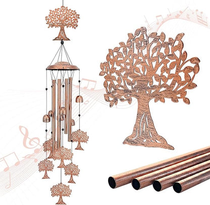 Tree of Life Wind Chimes for Outside, Tree of Life Gifts for Women/Men/Sympathy by EZTZEN