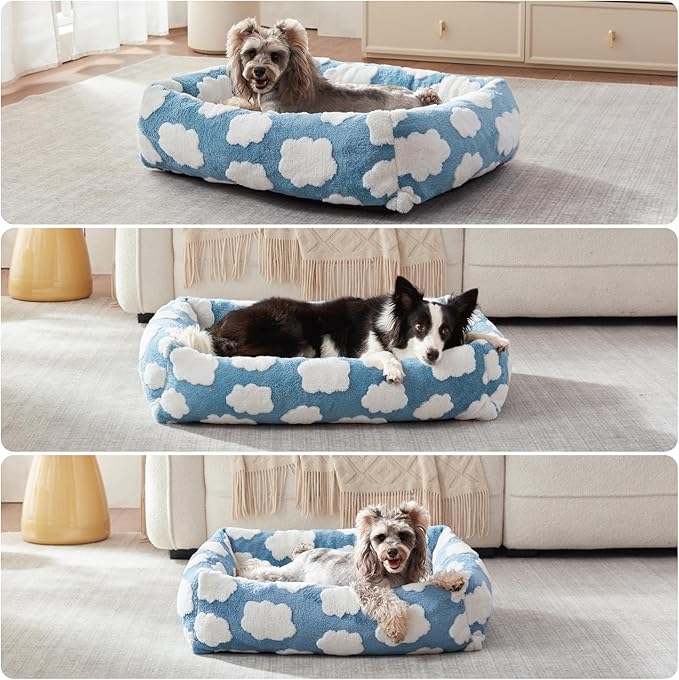 JOEJOY Small Dog Bed for Small Dogs, Rectangle Washable Orthopedic Dog Bed - Image 6