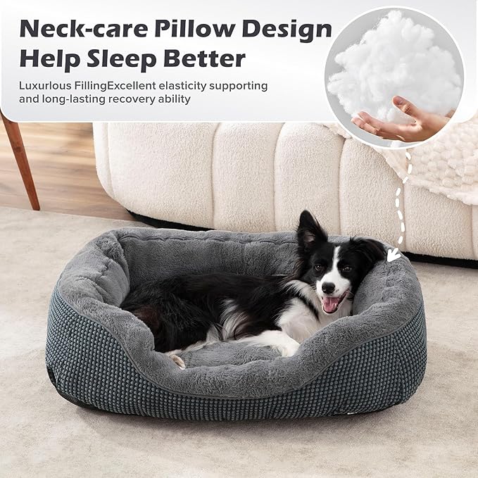 INVENHO Dog Beds for Small Medium Dogs Washable, Calming Orthopedic Warming - Image 7