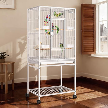 VIVOHOME 54 Inch Wrought Iron Large Bird Flight Cage by VIVOHOME