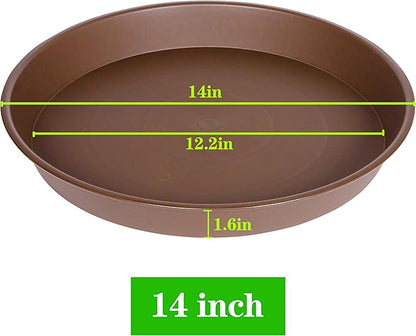 2 Pack of 14 inch Plant Saucer, Heavy Duty Round Plant Trays - Image 3