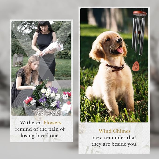 SteadStyle Pet Memorial Gifts for Dogs, Dog Memorial, Pet Memorial Wind Chime - Image 5
