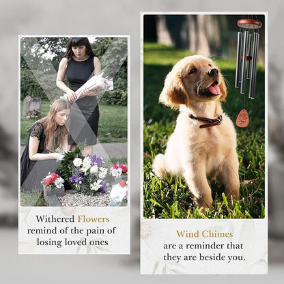 SteadStyle Pet Memorial Gifts for Dogs, Dog Memorial, Pet Memorial Wind Chime - Image 5