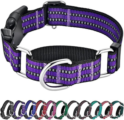 Hikiko Martingale Collar for Dogs Reflective Nylon Dog Collar by Hikiko