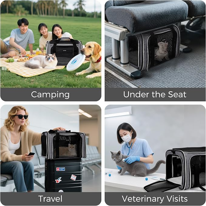BAGLHER Pet Travel Carrier, Cat Carriers Dog Carrier - Image 7