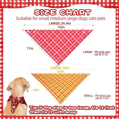 PAWCHIE Dog Bandanas Small Reversible Styles Pet Triangle Scarf Bibs - Image 6