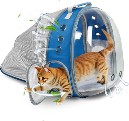 Cat Backpack Carrier Back Expandable Bubble Pet Carrier Backpack by TOYSINTHEBOX