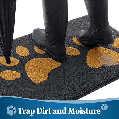 Buganda Dog Door Mat for Muddy Paws, Absorbent Dirt Trapper Washable Indoor - Image 3