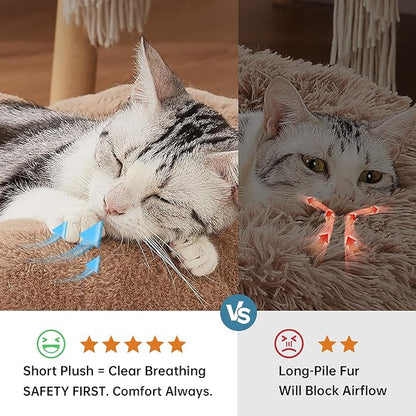 OhGeni 20 inches Calming Donut Dog & Cat Bed - Image 2
