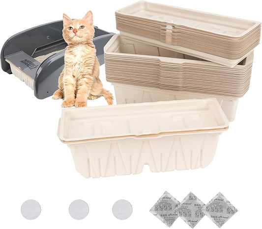 30 Packs Disposable Waste Receptacles Compatible by VIOTIIN