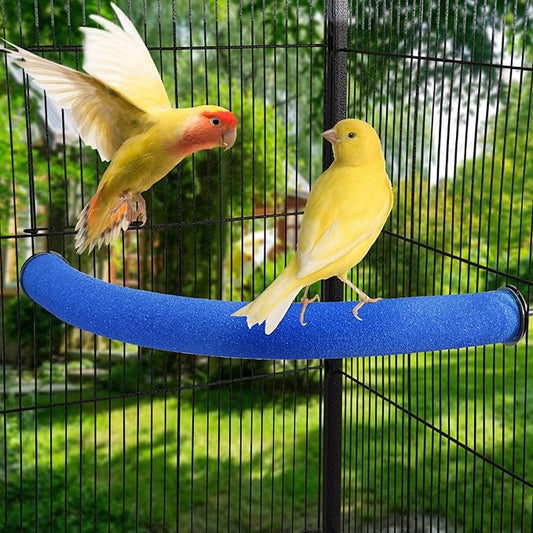 U Shape Parrot Perch Stand Toy Bird Platform Sand Paw Grinding Clean Stick - Image 2