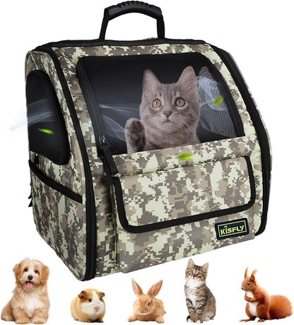Collapsible Cat Backpack Carrier, Dog Backpack Carrier by KISFLY
