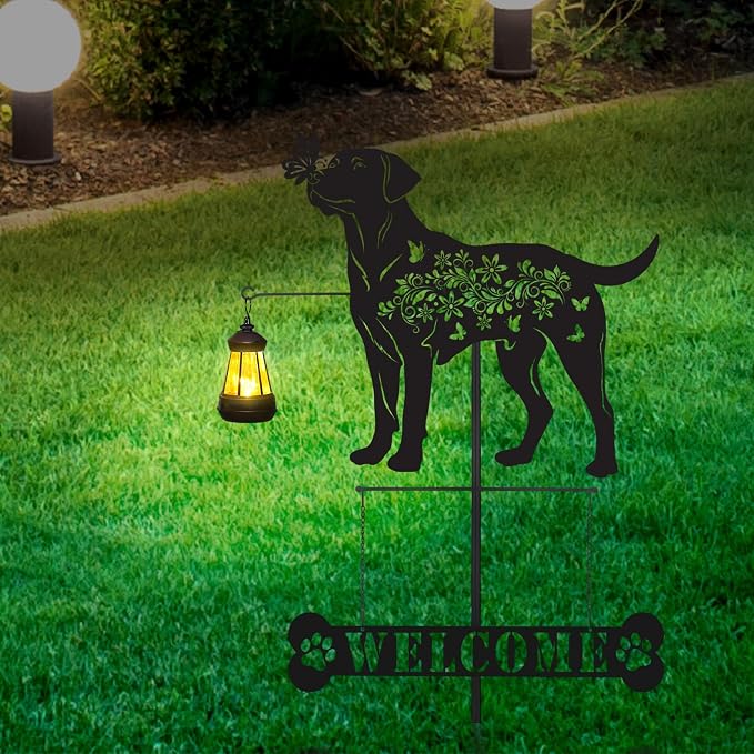 Labrador Metal Garden Stakes Yard Decor - Image 3