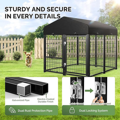 Sino Luban Outdoor Dog Kennel Outside Run - Image 3