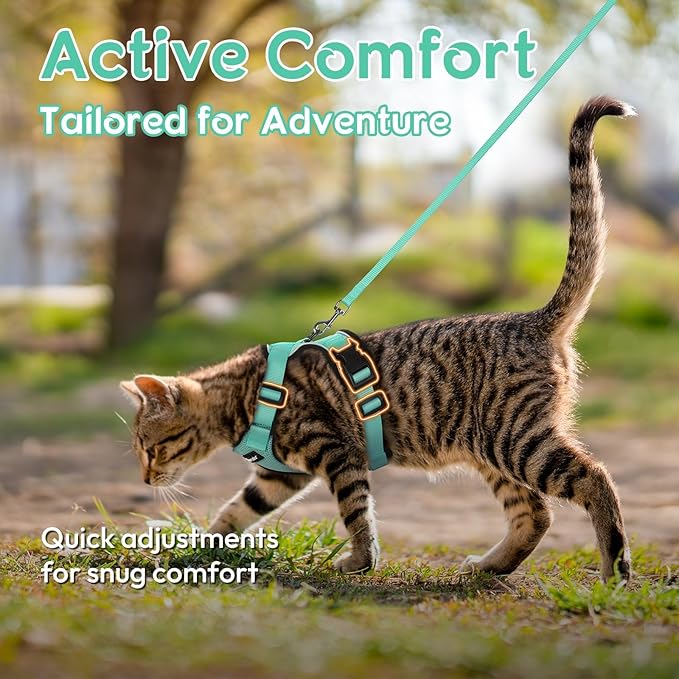 Dooradar Cat Harness and Leash Set, Escape Proof Safe Adjustable Kitten Vest - Image 5