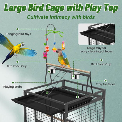 82 Inch Bird Cage, BOINN Bird Flight Cages - Image 6