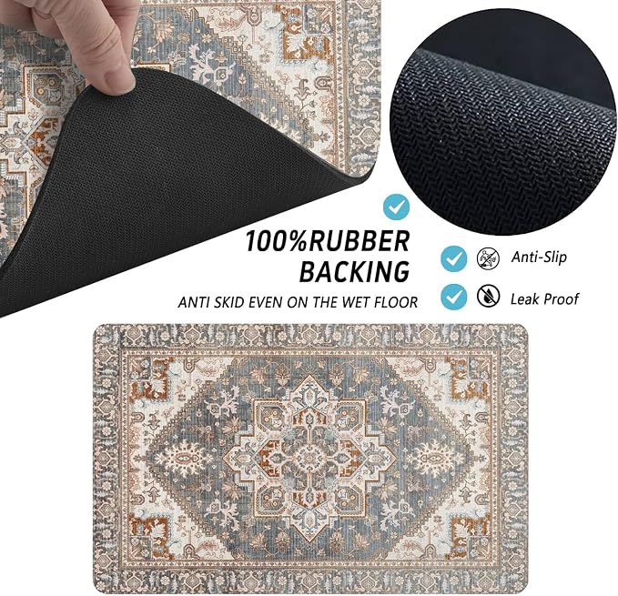 Dog Food Mats for Floors, Absorbent and Quick-Drying Pet Cat Food Mat, - Image 7