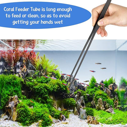 Weewooday 3 Pieces Axolotl Tank Accessories, Extra Long Tweezers - Image 7