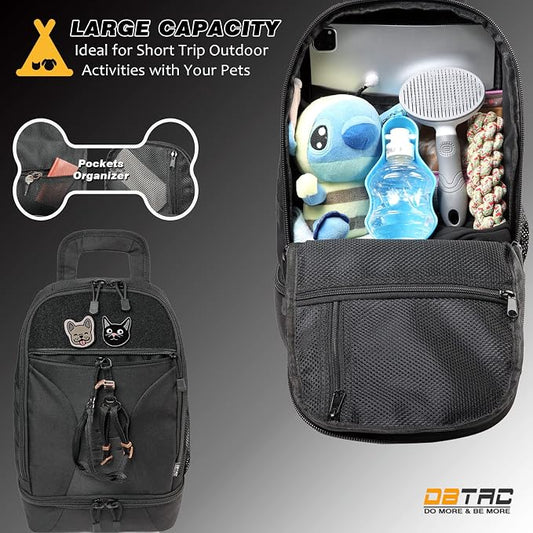 DBTAC Tactical Pet Backpack for Small Dogs & Cats - Image 2