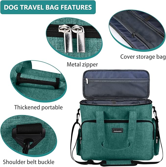 BAGLHER Dog Travel Bag, Airline Approved Pet Tote Organizer - Image 4