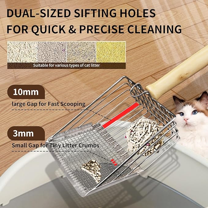 Cat Litter Scoop, Premium Kitty Shovel - Image 4