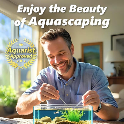 3-Piece Aquascaping Tools Set – 25cm / 9.8in Straight & Curved Long Tweezers - Image 2