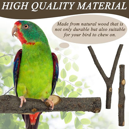 2 Pcs Parrot Perch Stand, Strong Suction Cup Bird Perch, Movable Perch Stand - Image 3