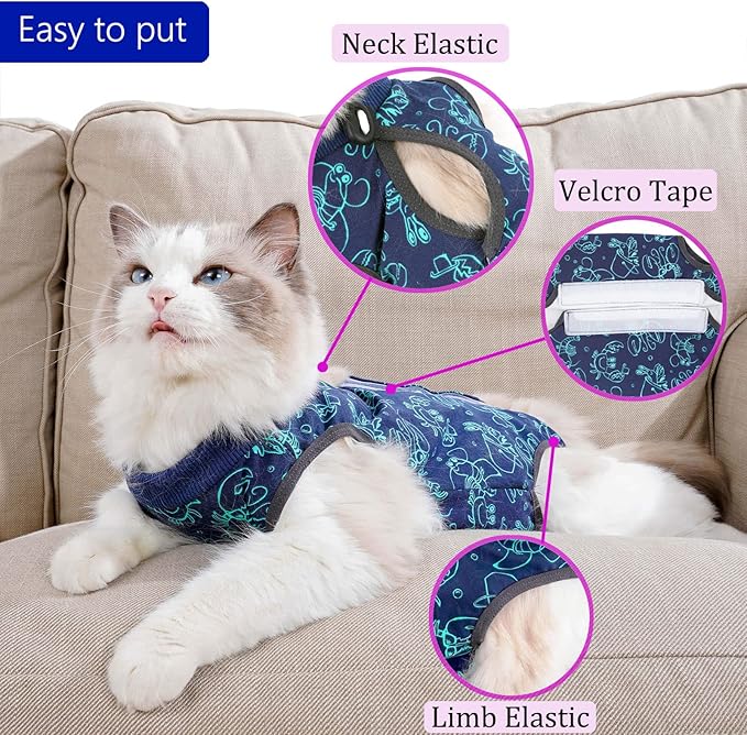Cat Surgery Recovery Suit Cat Onesie - Image 2