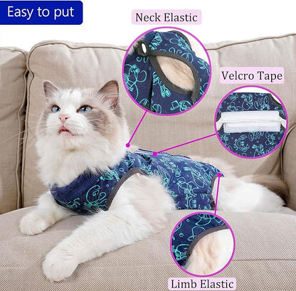 Cat Surgery Recovery Suit Cat Onesie - Image 2