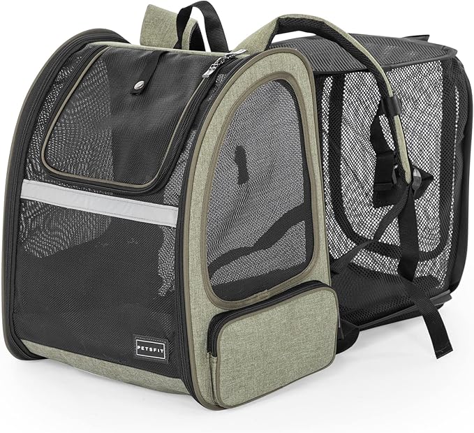 Petsfit Cat Backpack Carrier, Dog Carrier Backpacks Expandable by Petsfit