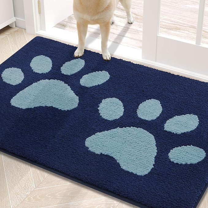 Buganda Dog Door Mat for Muddy Paws, Absorbent Dirt Trapper Washable Indoor by Buganda