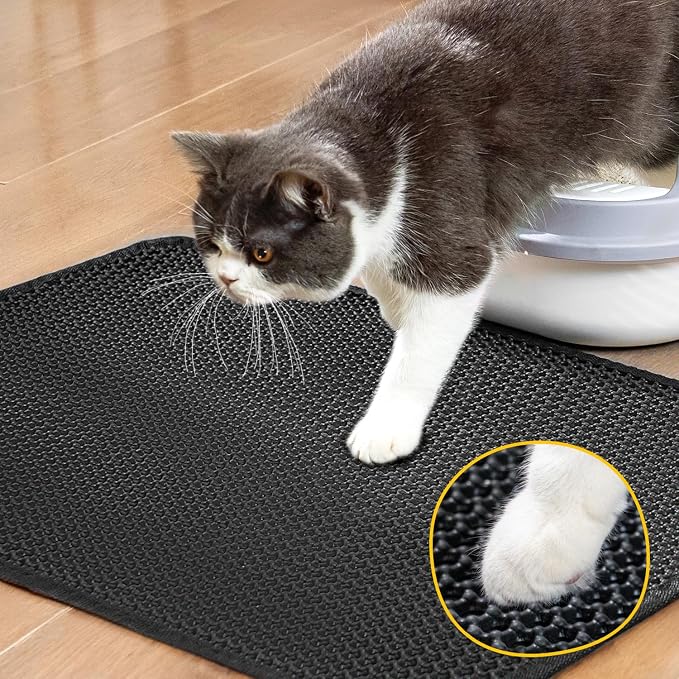 Cat Litter Mat, Upgrade Super Waterproof Back Layer Litter Box Mat, Non Slip - Image 8