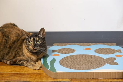 Pearhead Interactive Cat Scratch Toy, Fishbowl Theme - Image 2